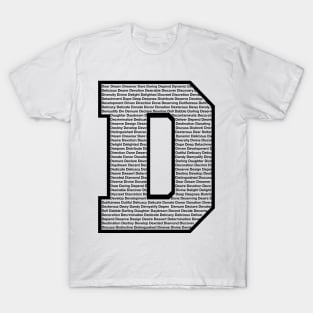 D Black T-Shirt